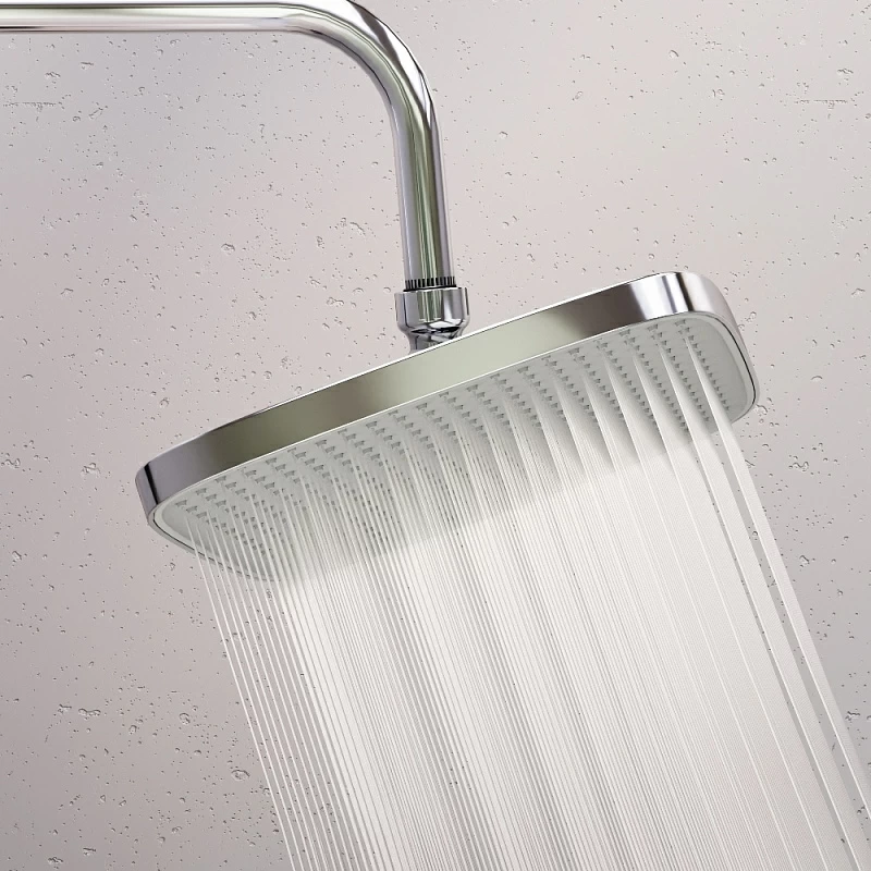 Душевая система Damixa Gala 953810000 стойка с тропическим душем, термостатом, смесителем, изливом, хром