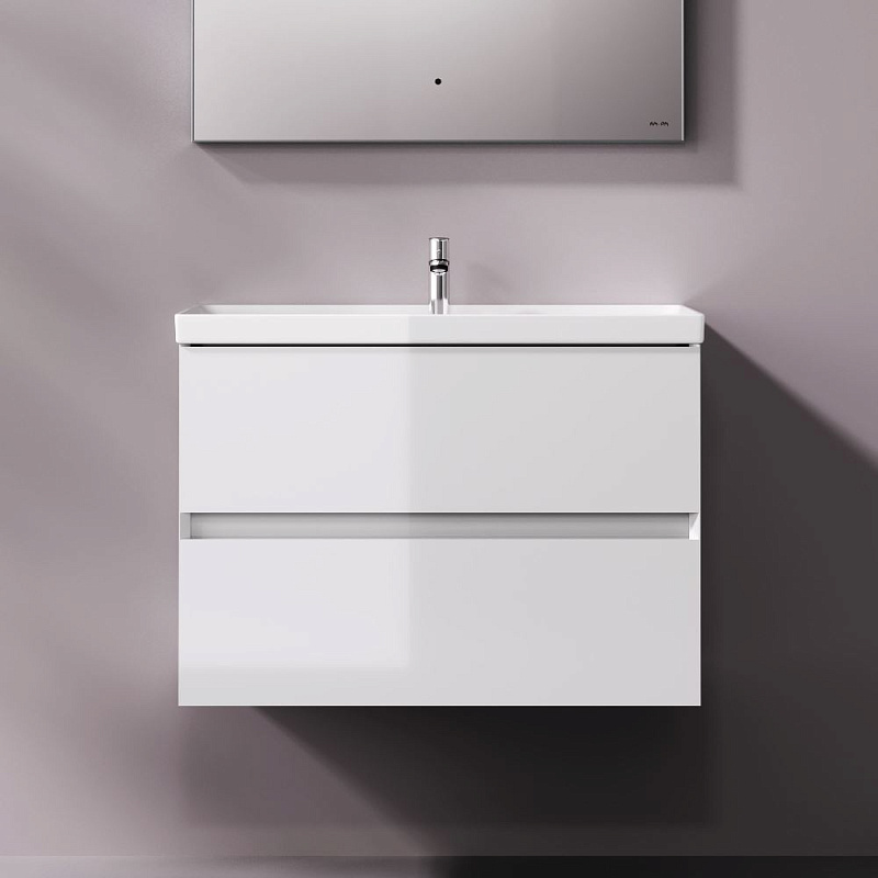 Тумба с раковиной 80 AM.PM Above M9X-FHX0802WG-WCC0800WG подвесная белая глянцевая