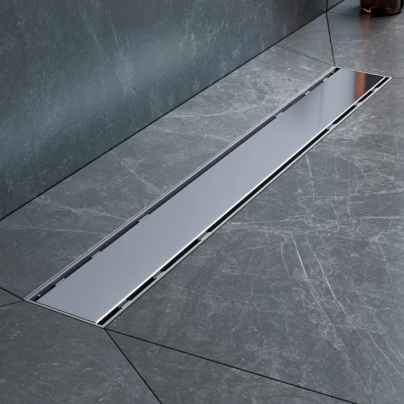 Душевой трап (лоток) 60 AM.PM PrimeFlow W02SC-U11-060-04SB комбинированный затвор со стальной матовой решеткой под плитку