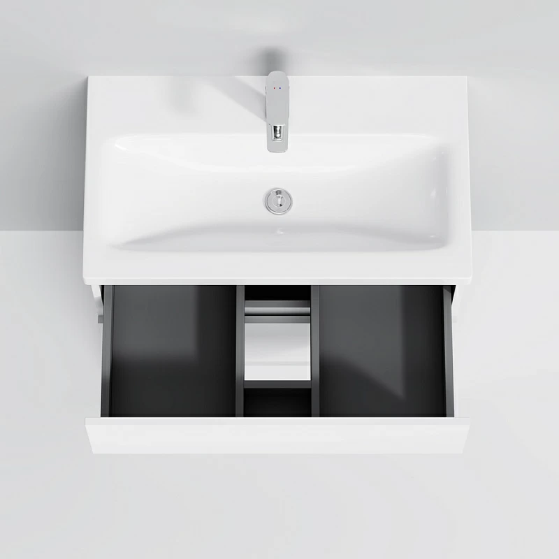 Тумба под раковину 75 AM.PM Gem S M91FSX0752WG напольная белый глянец