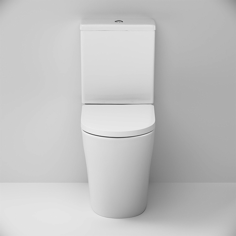 Унитаз-компакт напольный AM.PM Flash C9H8600LMSC безободковый с сиденьем микролифт, белый