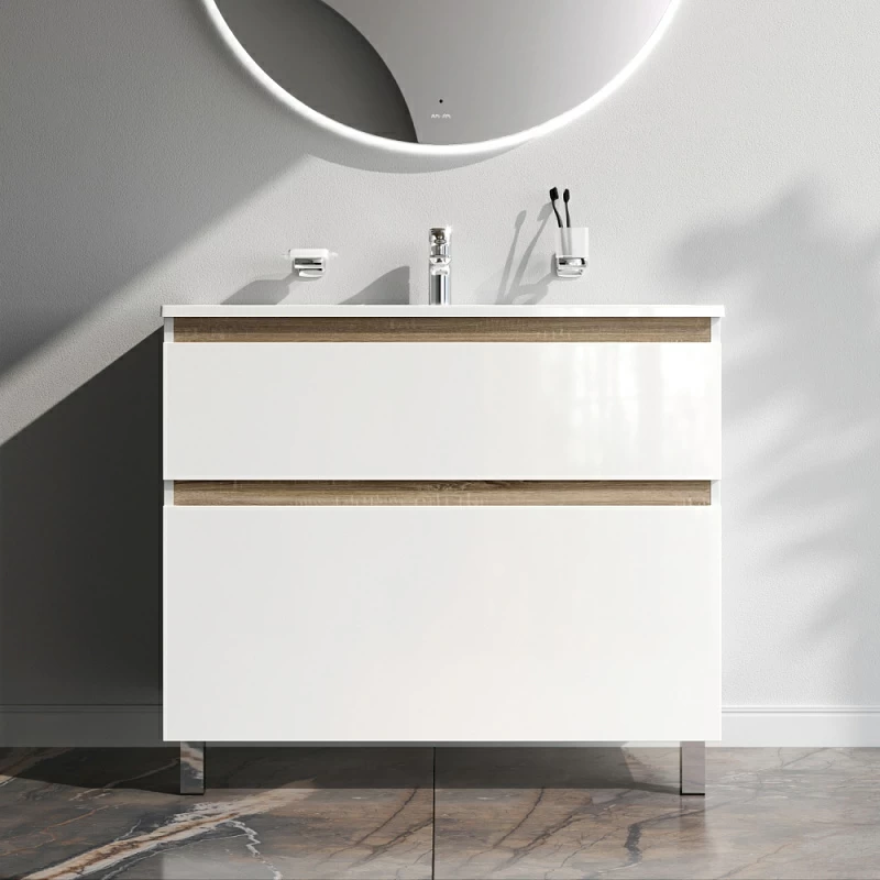 Тумба под раковину 100 AM.PM X-Joy M85AFSX1002WG напольная белый глянец