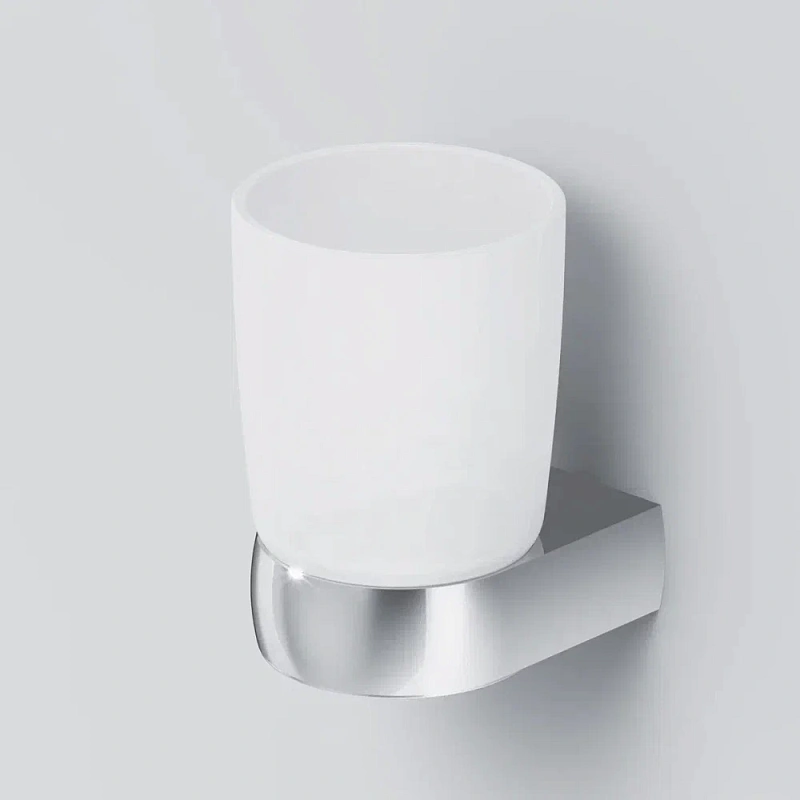 Стакан для зубных щеток настенный AM.PM Sensation A3034300 стеклянный, хром