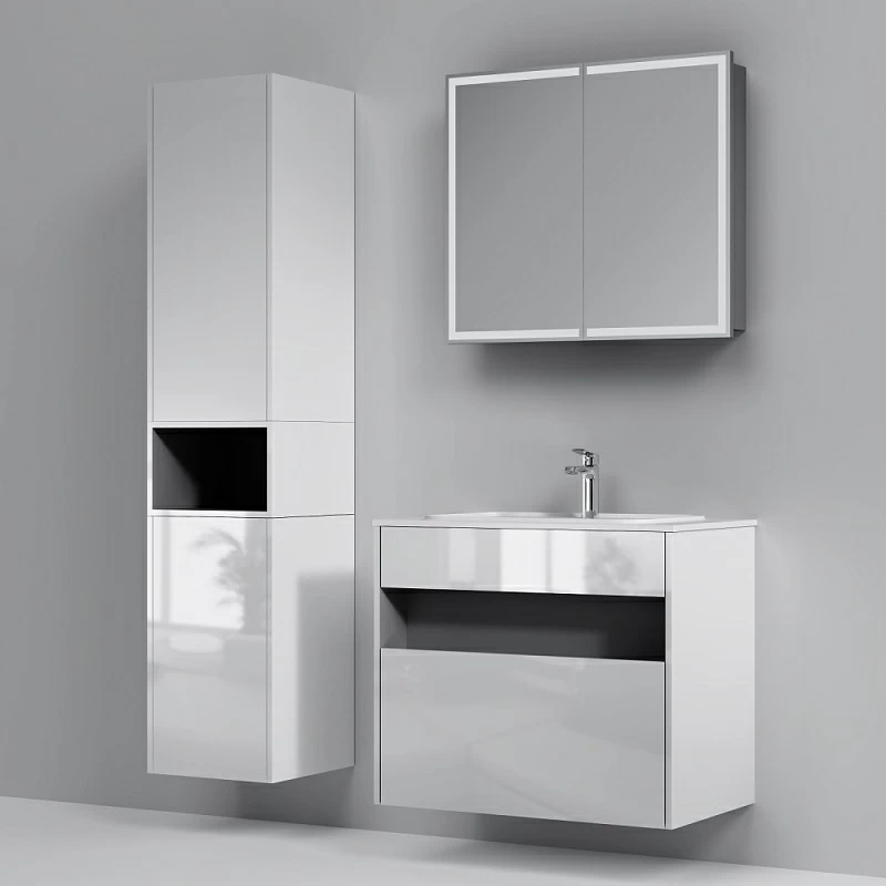 Тумба под раковину 80 AM.PM Func M8FFUX0801WG белый глянец