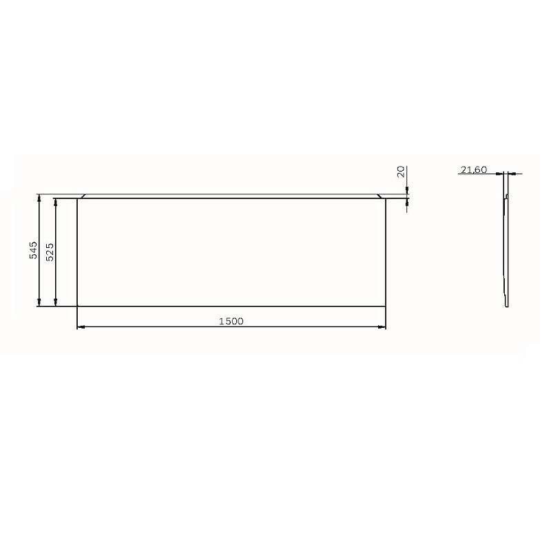 Панель фронтальная для ванны 150х70 AM.PM Force W9FA-150-070W-P