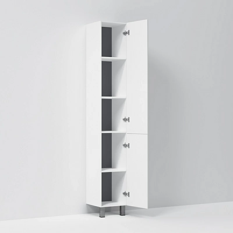 Шкаф-пенал для ванной 30 AM.PM Gem M90CSR0306WG напольный правый белый глянец