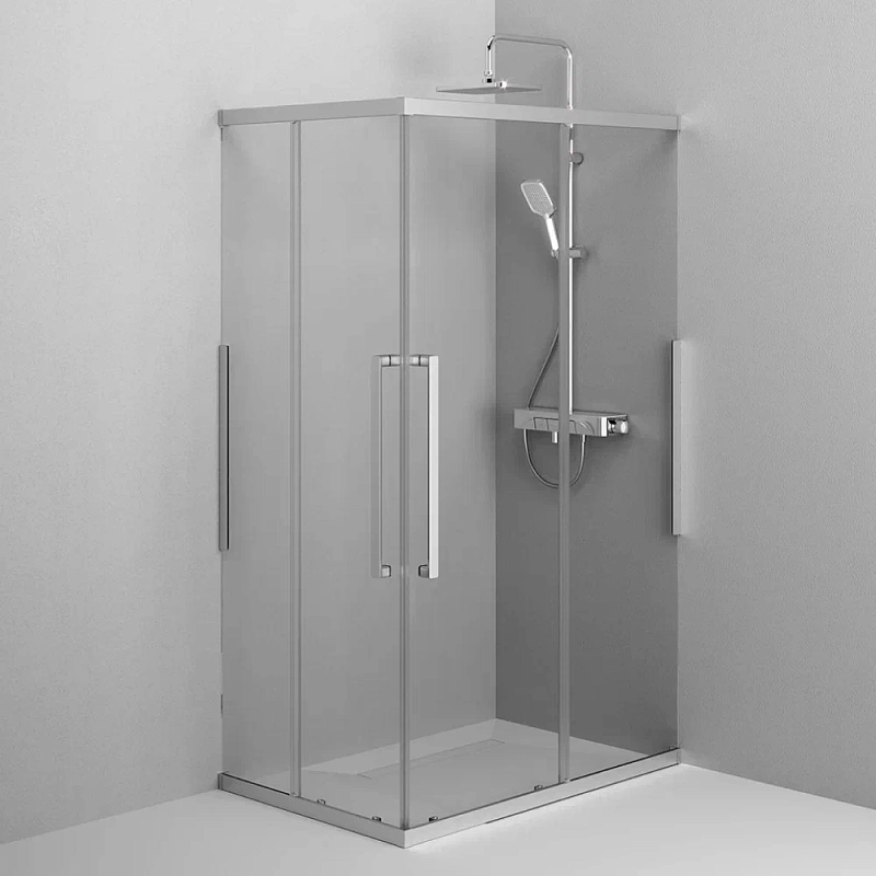 Душевое ограждение без поддона 80х120 AM.PM Func W84G-403-12080-MT профиль серебристый