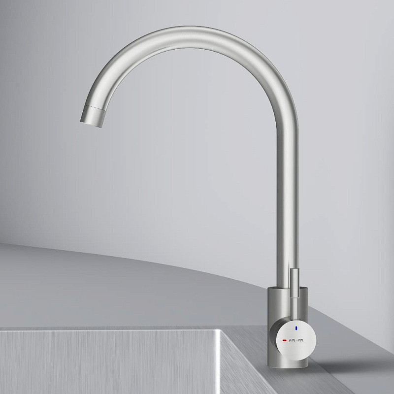 Смеситель для кухни AM.PM X-Joy S F85B07111 высокий, сатин