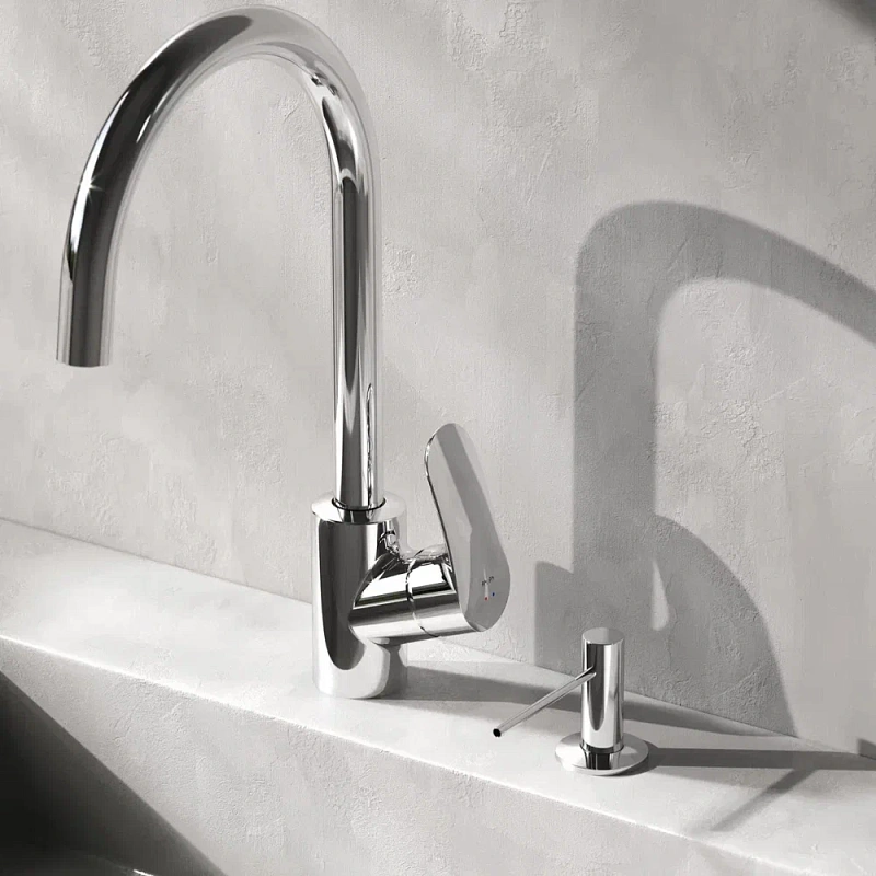 Дозатор для моющего средства AM.PM Gem A9037200 встраиваемый, хром