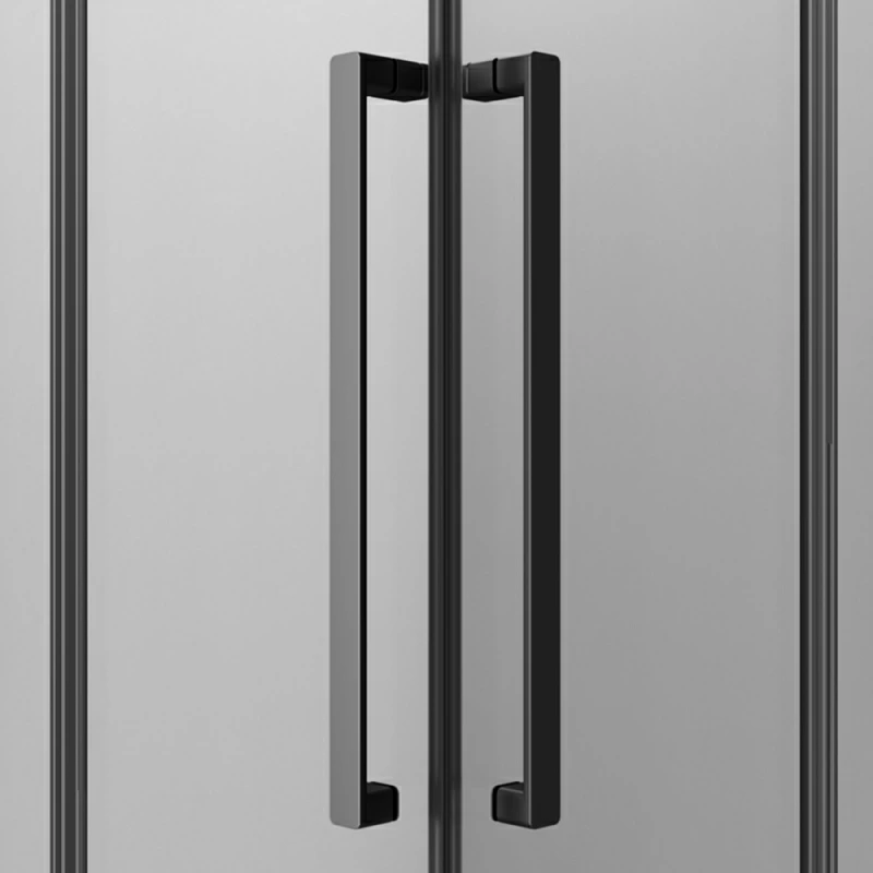 Душевое ограждение без поддона 80х120 AM.PM Func W84G-403-12080-BT профиль черный матовый