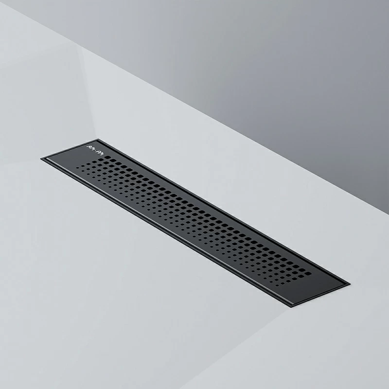 Душевой трап (лоток) 40 AM.PM PrimeFlow W02SC-P11-040-01BM комбинированный затвор с черной матовой решеткой