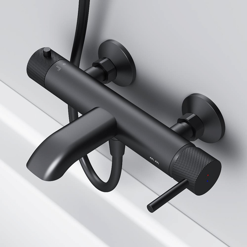 Смеситель для ванны и душа AM.PM Libre F6010022 черный