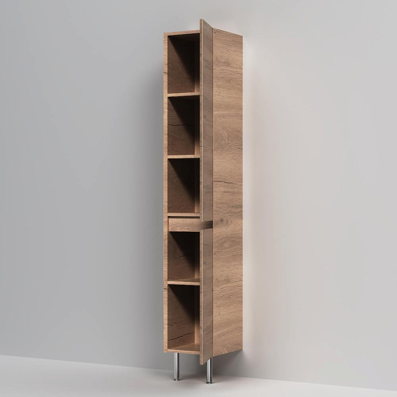 Шкаф-пенал для ванной 35 AM.PM Above M9XCSR0352OF напольный, правый, под дерево