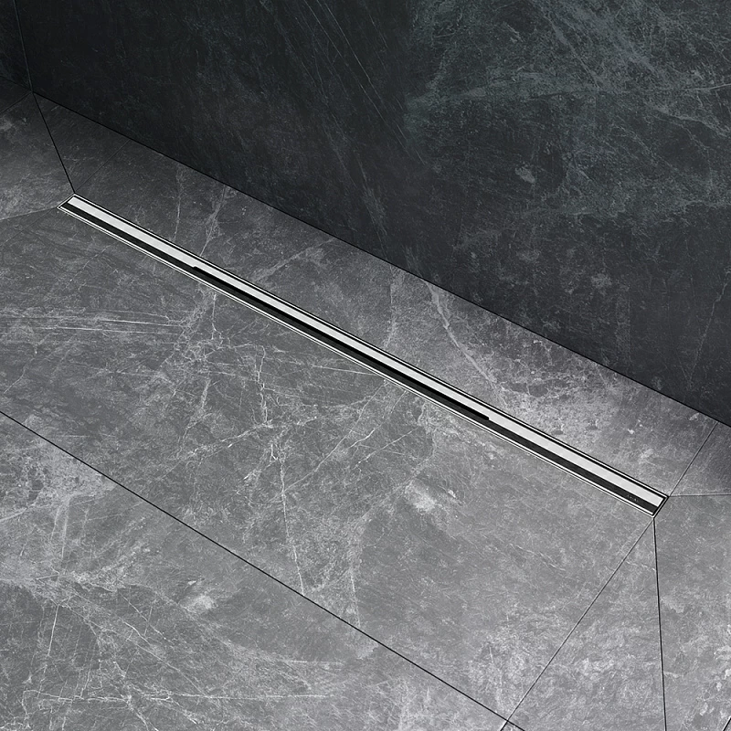 Душевой трап (лоток) 80 AM.PM MasterFlow Slim W01SC-S11-080-05SB комбинированный затвор со стальной матовой решеткой