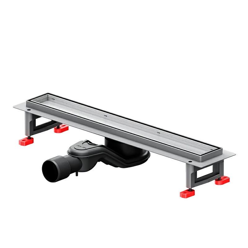 Душевой трап (лоток) 50 AM.PM MasterFlow W01SC-U11-050-04SB комбинированный затвор со стальной матовой решеткой под плитку