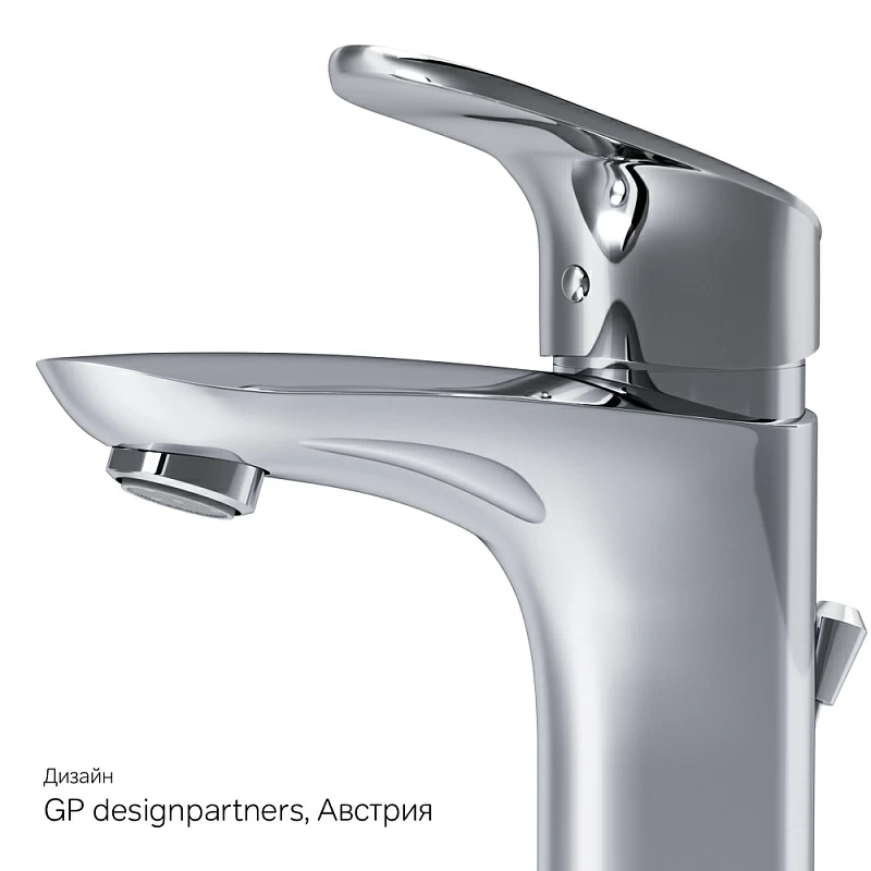 Смеситель для раковины (умывальника) AM.PM Like F8092116 с донным клапаном, хром