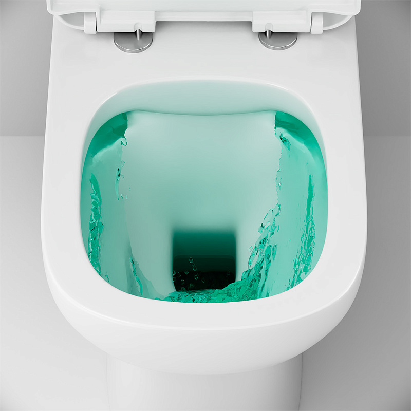 Унитаз напольный AM.PM Moxie C9M8601SC безободковый с сиденьем микролифт, белый