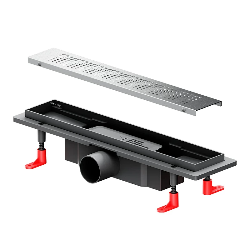 Душевой трап (лоток) 40 AM.PM PrimeFlow W02SC-P11-040-01SB комбинированный затвор со стальной матовой решеткой