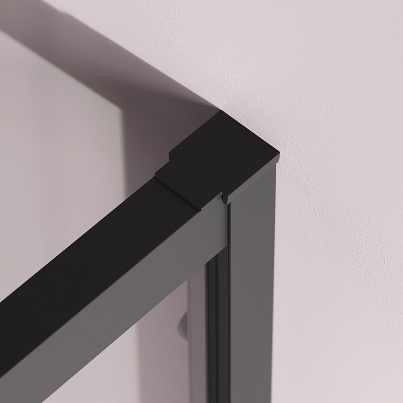 Душевое ограждение без поддона 80x80 AM.PM Above W9XG-401-8080-BT профиль черный