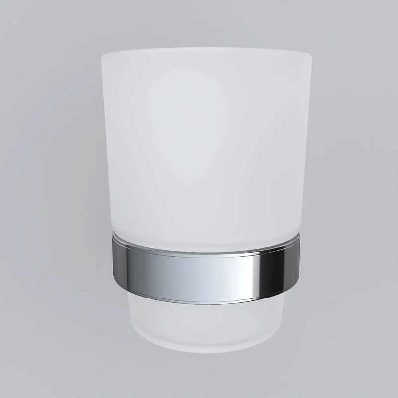 Стакан для зубных щеток настенный AM.PM Sense L A7434300 стеклянный, хром
