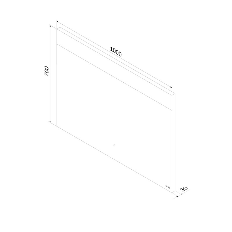 Зеркало с подсветкой в ванную прямоугольное 100 AM.PM Libre M60MOX1001SA с антизапотеванием сенсорное