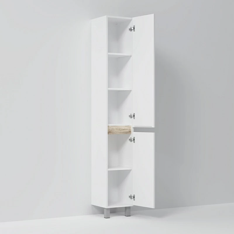 Шкаф-пенал для ванной 30 AM.PM X-Joy M85ACSR0306WG напольный правый белый глянец