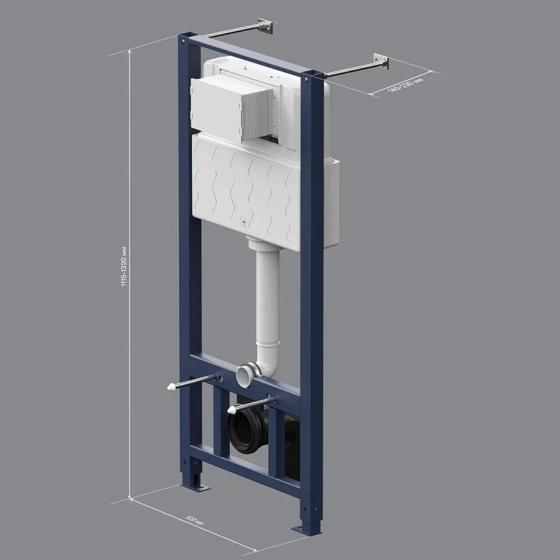 Инсталляция для подвесного унитаза AM.PM Pro I012704 пневматика