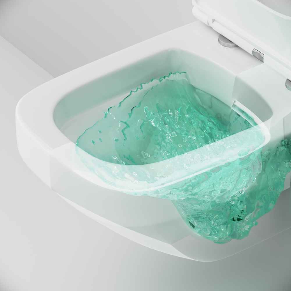 Унитаз подвесной FlashClean с сиденьем микролифт Inspire V2.0 C50A1700SC, Белый глянцевый