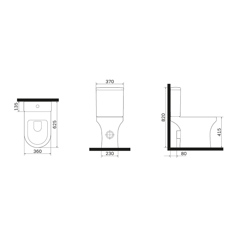 Унитаз-компакт напольный AM.PM X-Joy C85A8601SC безободковый с сиденьем микролифт, белый