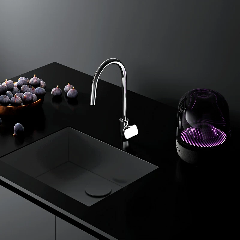 Смеситель для кухни AM.PM Like F8012000 высокий с выдвижным изливом, хром