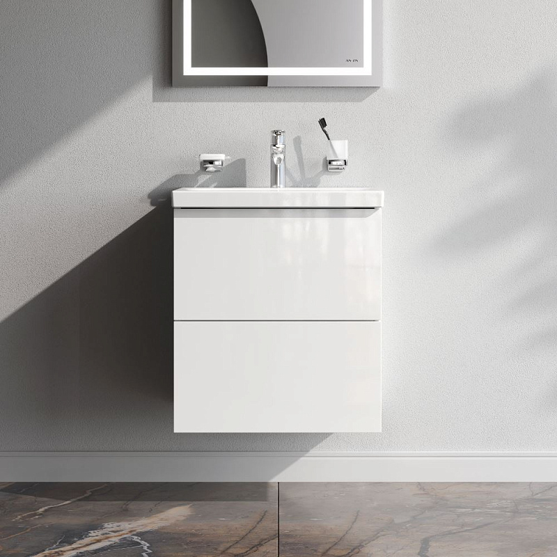 Тумба под раковину 50 AM.PM Gem M90FHX0502WG подвесная белый глянец