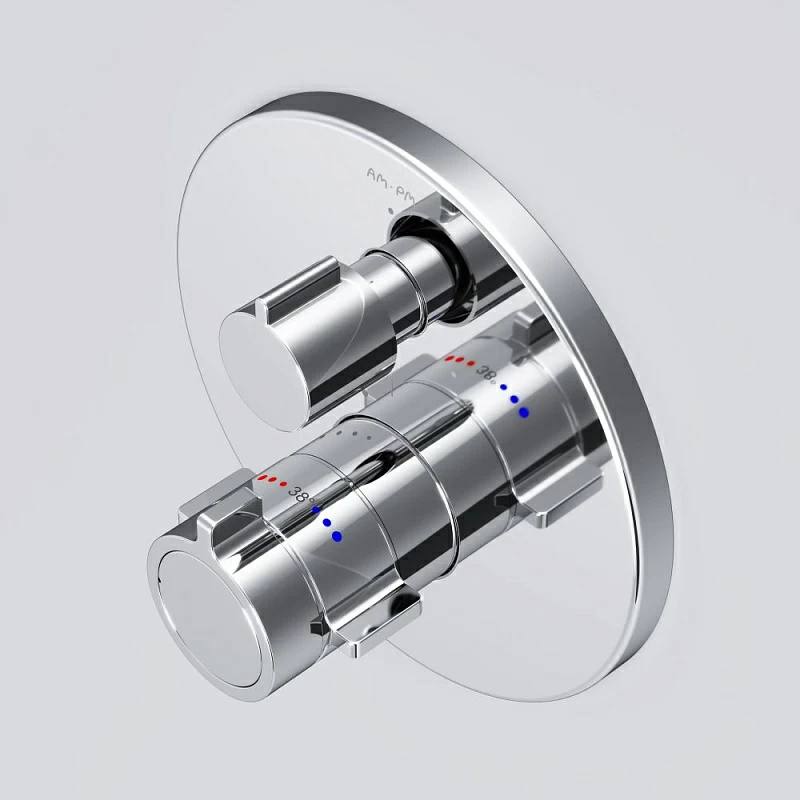 Смеситель для ванны и душа AM.PM X-Joy F85A95600 хром встраиваемый, термостат