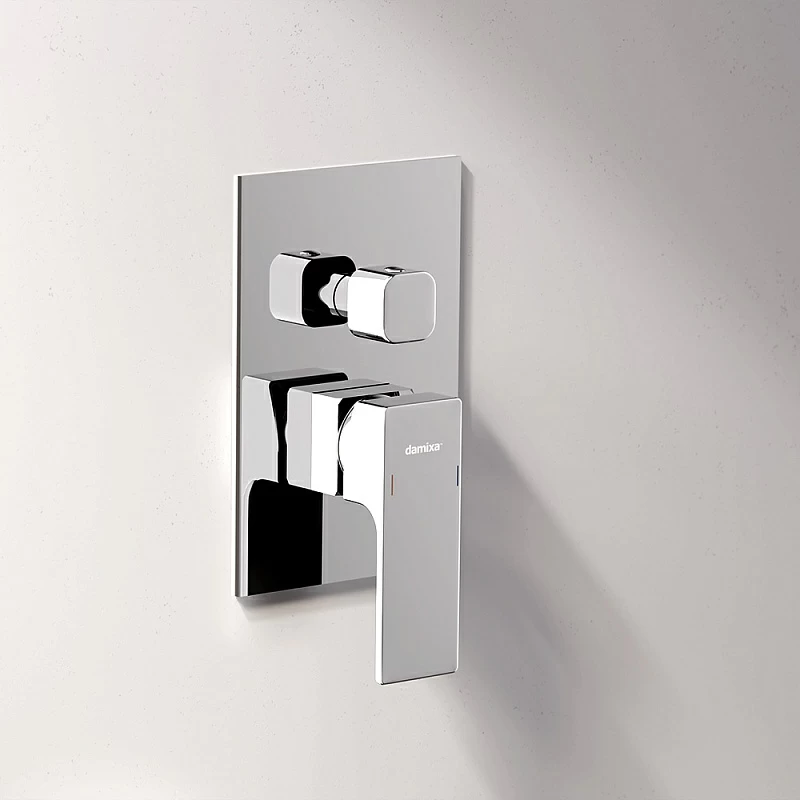 Встраиваемая душевая система Damixa Gala 953510000 хром: тропический верхний душ, ручной душ, излив