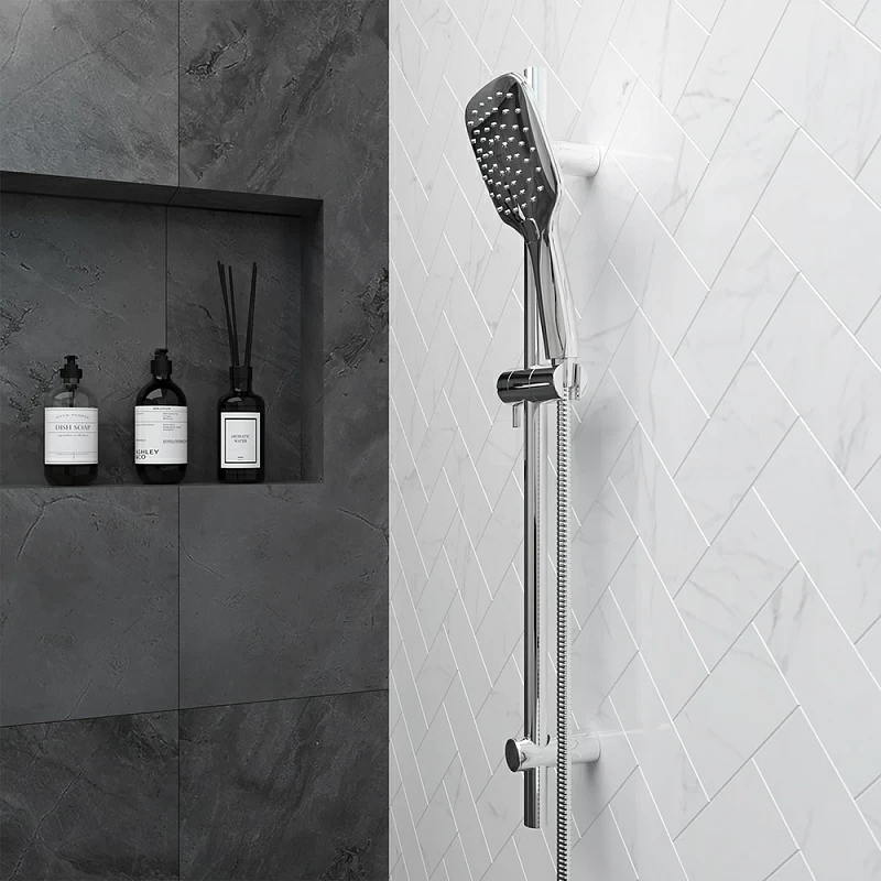 Душевой гарнитур Damixa Eclipse 931001000 держатель, шланг, лейка 3 режима, хром