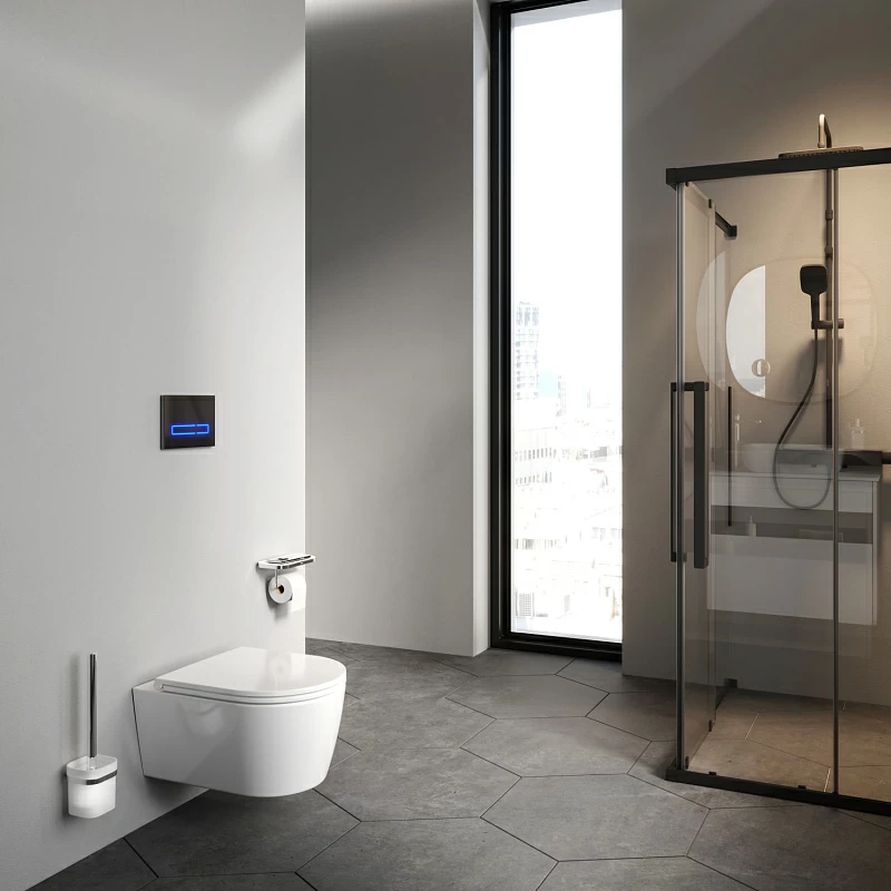 Унитаз подвесной AM.PM Func C8F1700SC (глубина 49 см) безободковый с сиденьем микролифт, белый