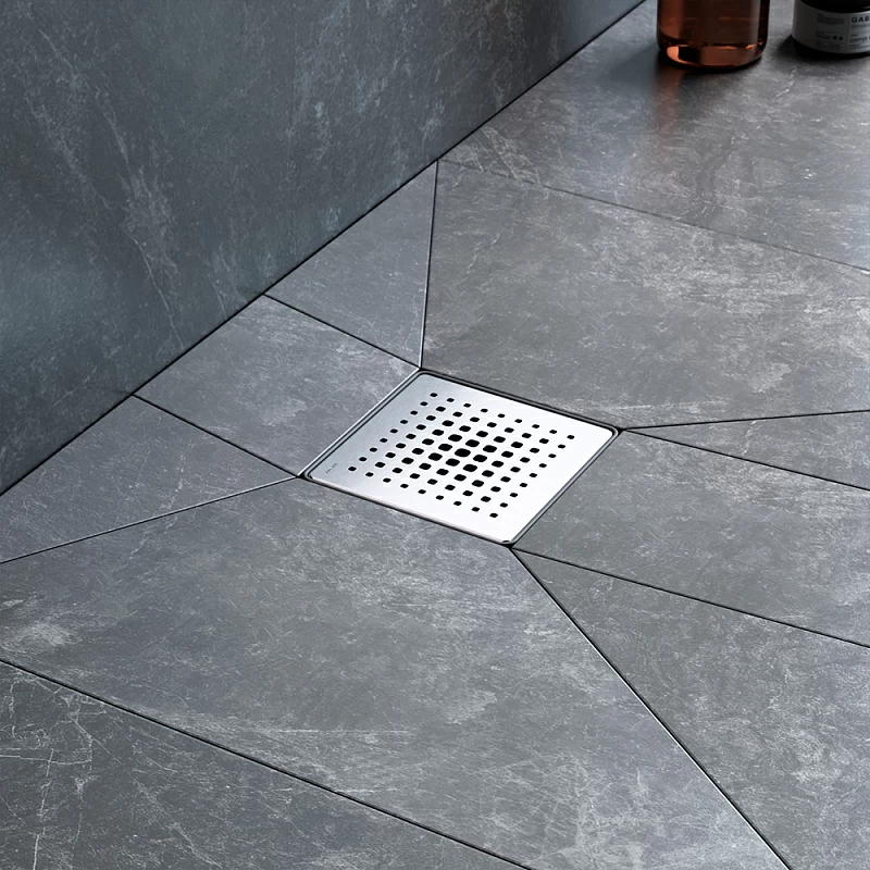 Душевой трап 10x10 AM.PM PrimeFlow W02BD-P11-010-01SB гидрозатвор со стальной матовой решеткой