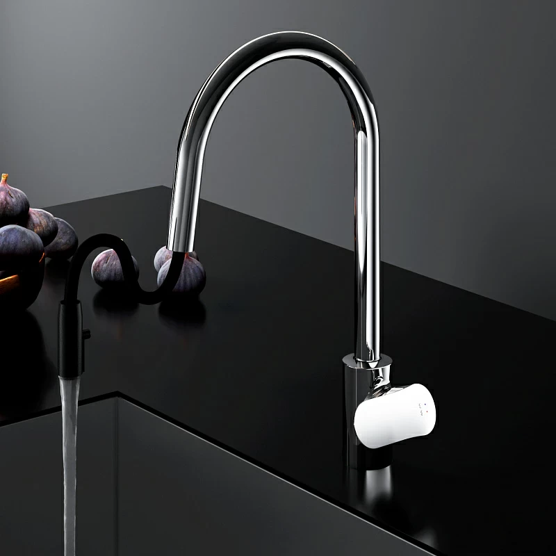 Смеситель для кухни AM.PM Like F8012000 высокий с выдвижным изливом, хром