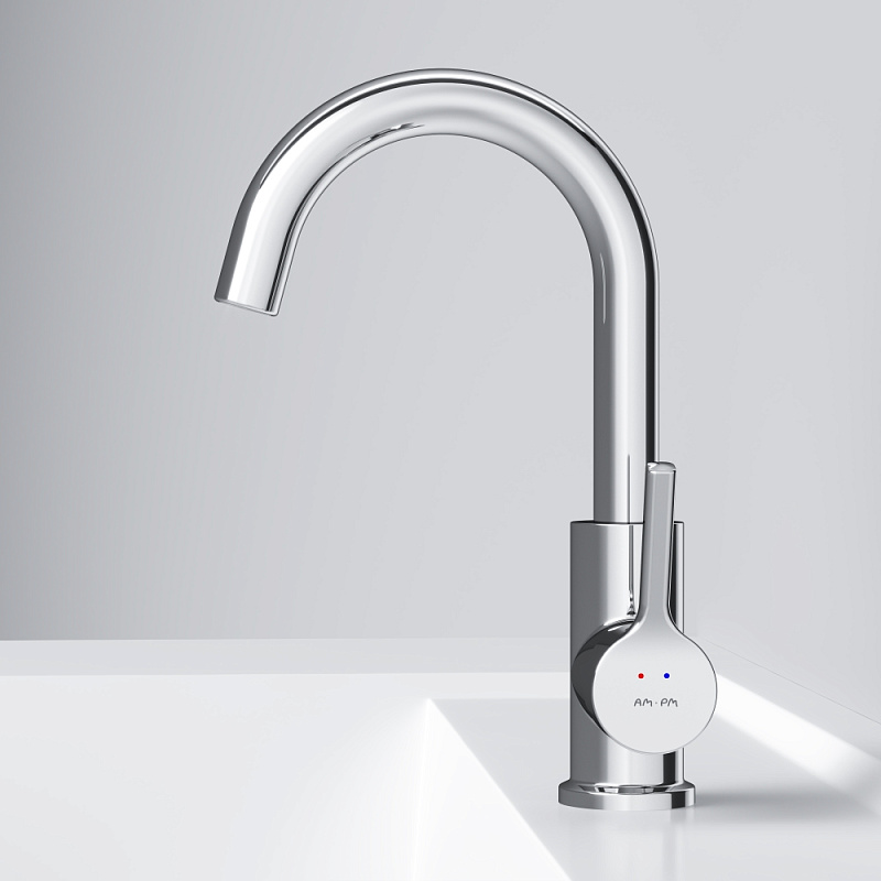 Смеситель для раковины (умывальника) AM.PM X-Joy S F85B02700 с поворотным изливом, хром