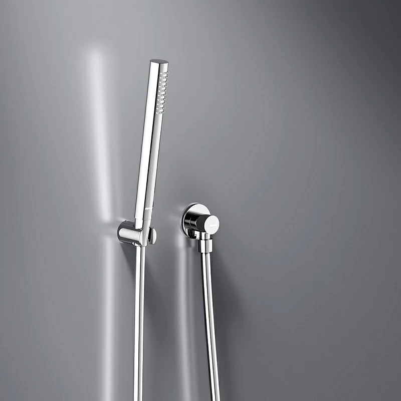 Встраиваемая душевая система Damixa Scandinavian Pure 936520000 хром: тропический верхний душ, ручной душ