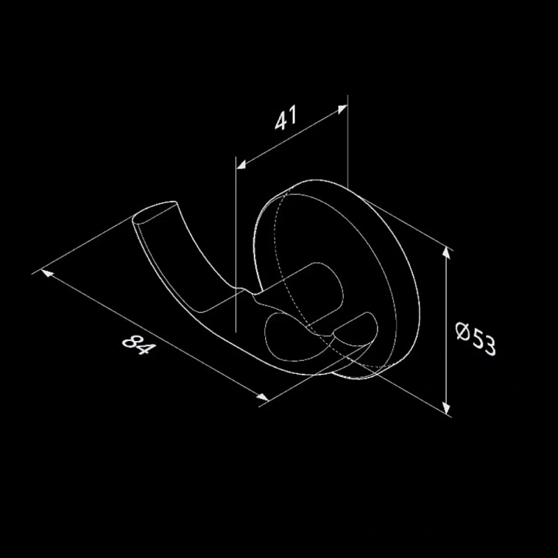 Крючок для полотенец двойной AM.PM X-Joy A85A35600 хром