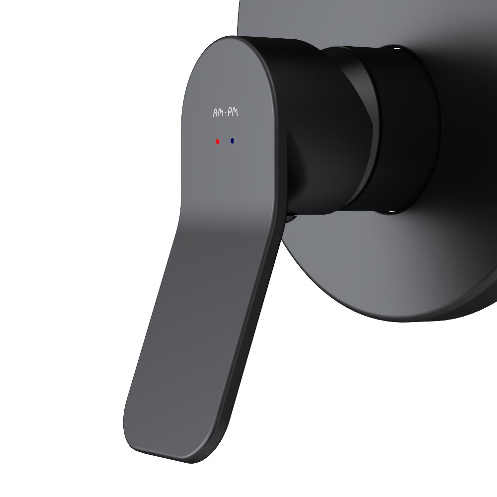 Смеситель монтируемый в стену на 3 потребителя X-Joy F85A55022, Чёрный