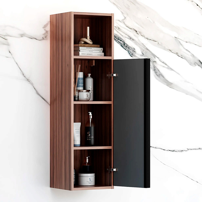 Шкаф-пенал для ванной 30 AM.PM Stern M7LCHR0306GM навесной с полкой, под дерево