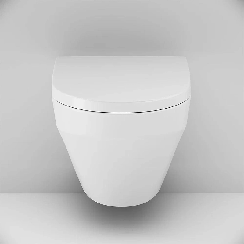 Унитаз подвесной AM.PM Inspire C501700WH безободковый c сиденьем микролифт C907851WP, белый