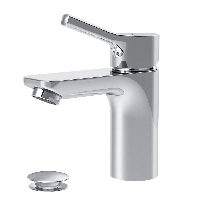 Смеситель для раковины (умывальника) AM.PM X-Joy S F85B82100 с донным клапаном, хром