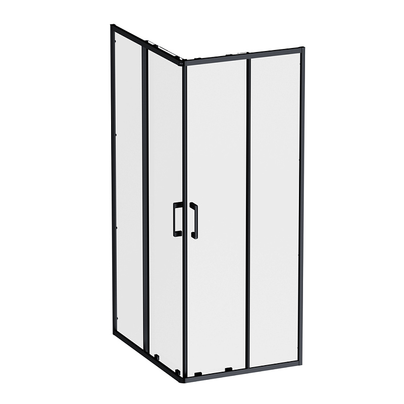 Душевое ограждение без поддона 100x80 AM.PM Above W9XG-403-10080-BT профиль черный