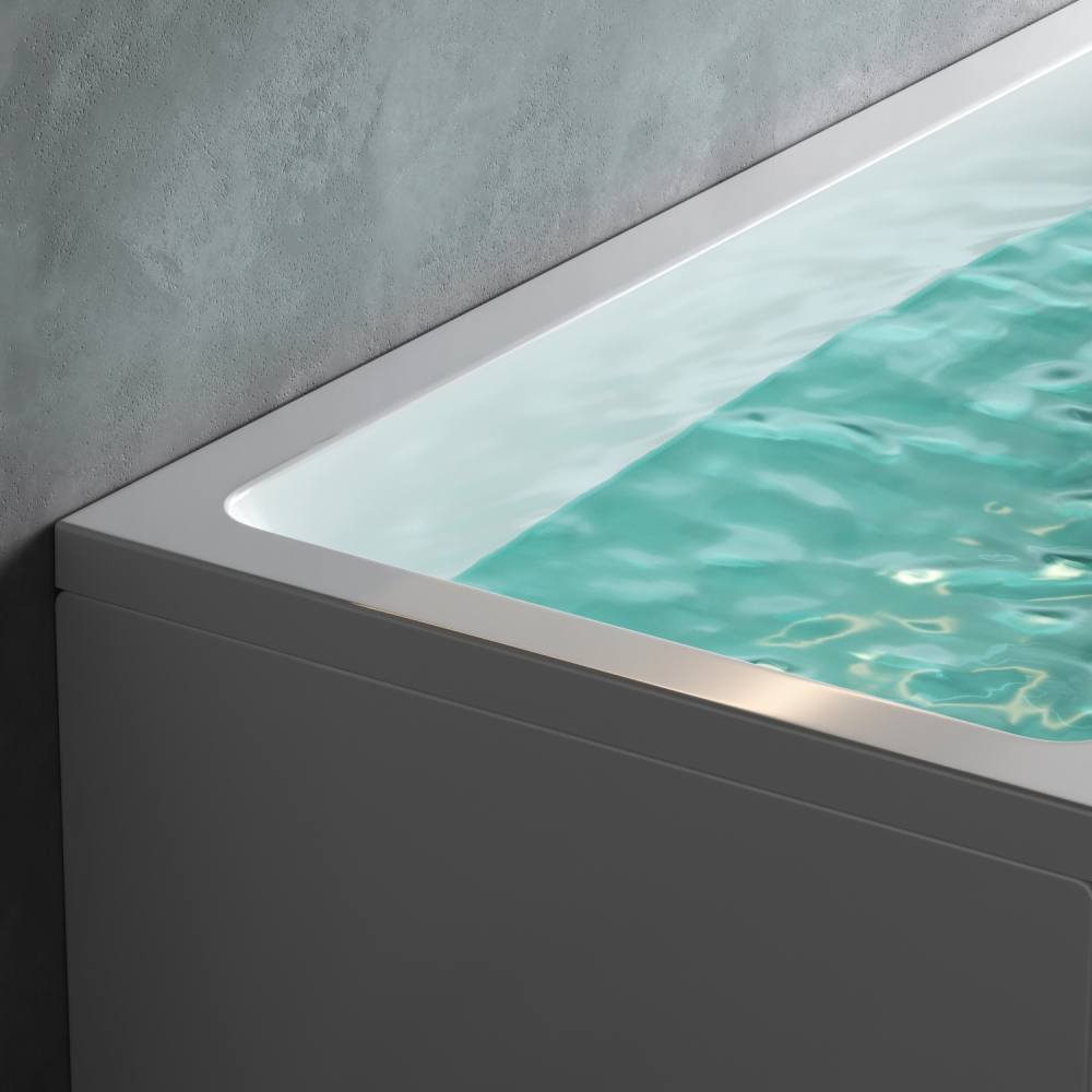 Ванна акриловая 150x70 см Gem W93A-150-070W-A, Белый