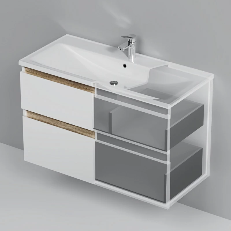 Тумба под раковину 100 AM.PM X-Joy M85AFHX1002WG подвесная белый глянец