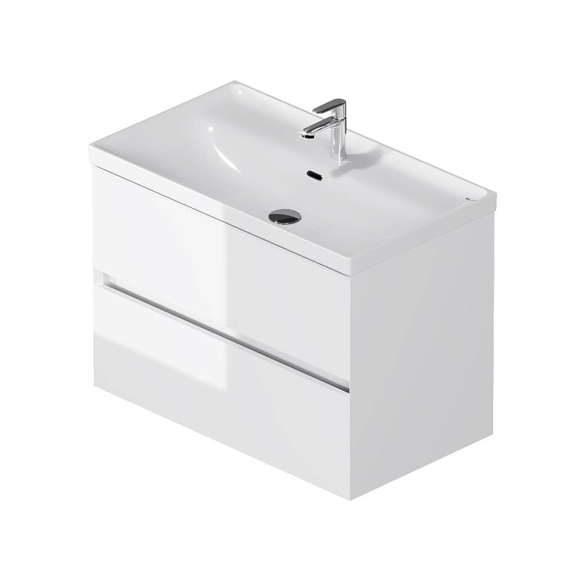 Тумба под раковину 80 AM.PM Above M9XFHX0802WG подвесная белая глянцевая