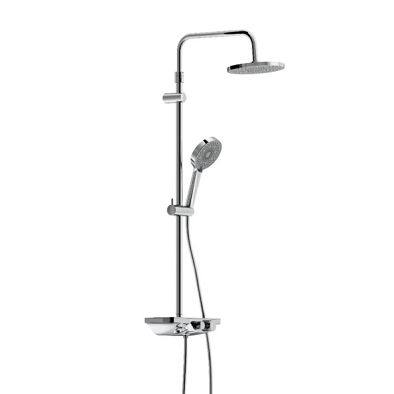 Душевая система Damixa Apollo 947730000 стойка с тропическим душем, смесителем, хром