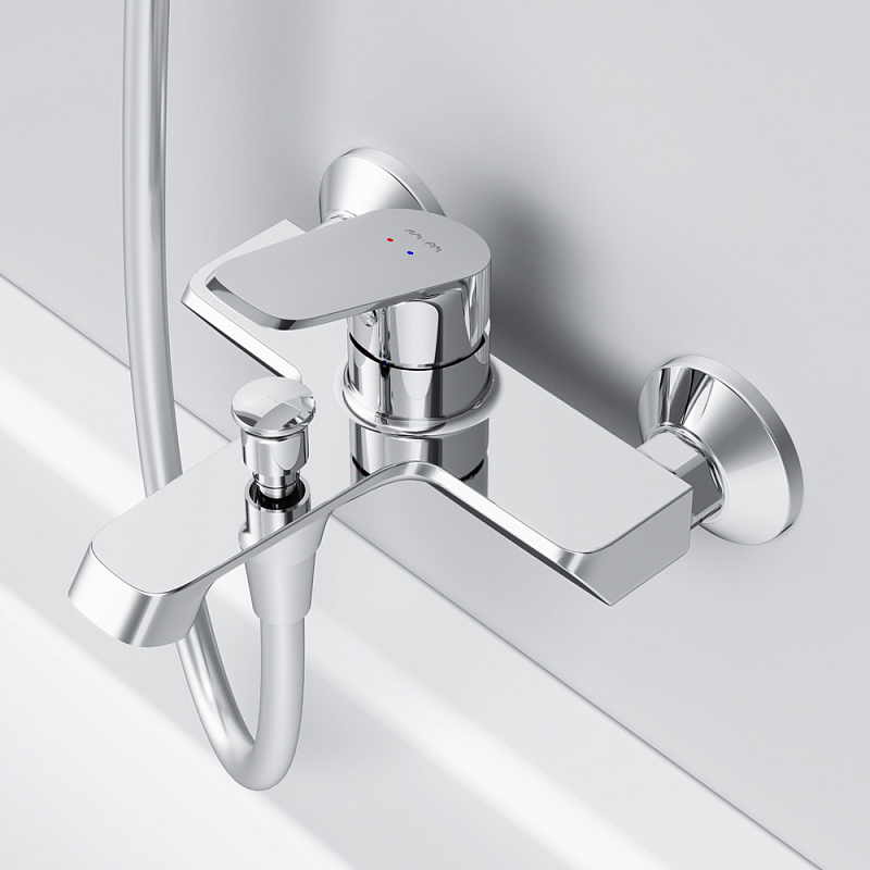 Смеситель для ванны и душа AM.PM Func F8F10000 хром